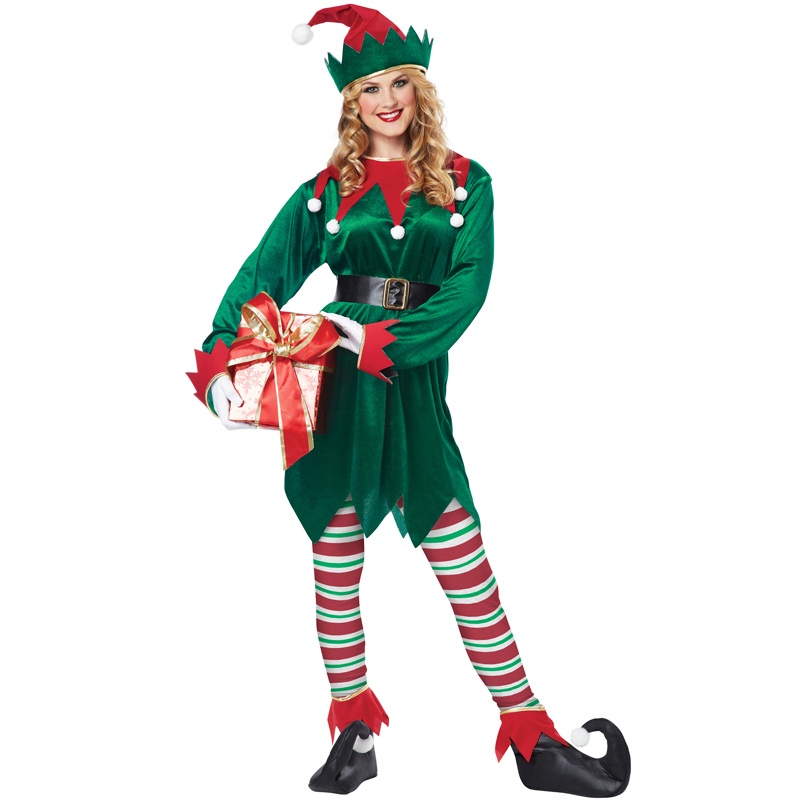 Christmas Elf Adult Costume S-M