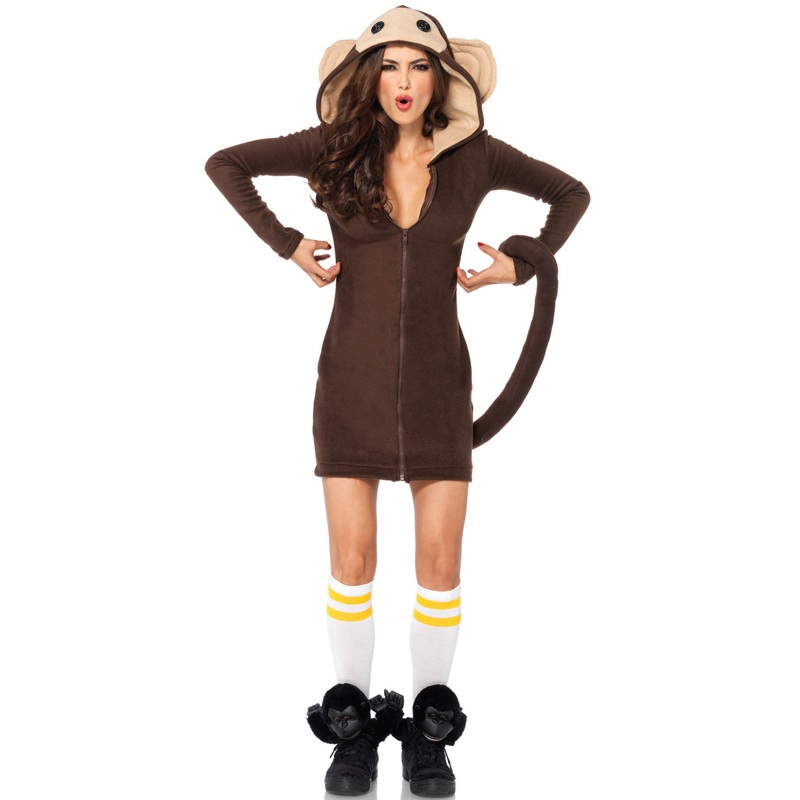 Cozy Monkey Adult Costume Small