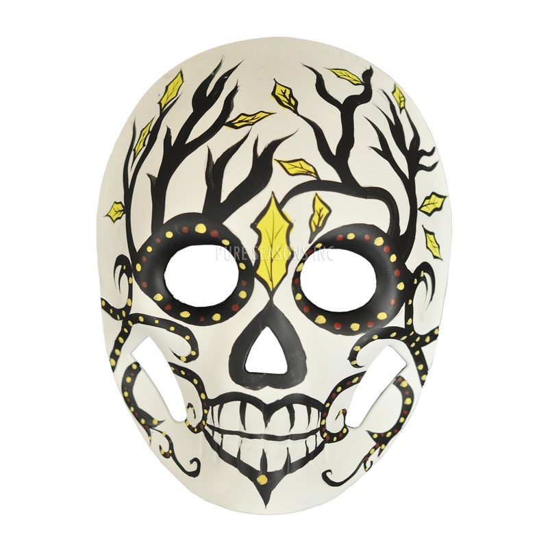 Calavera Masquerade Mask (Trees) Standard