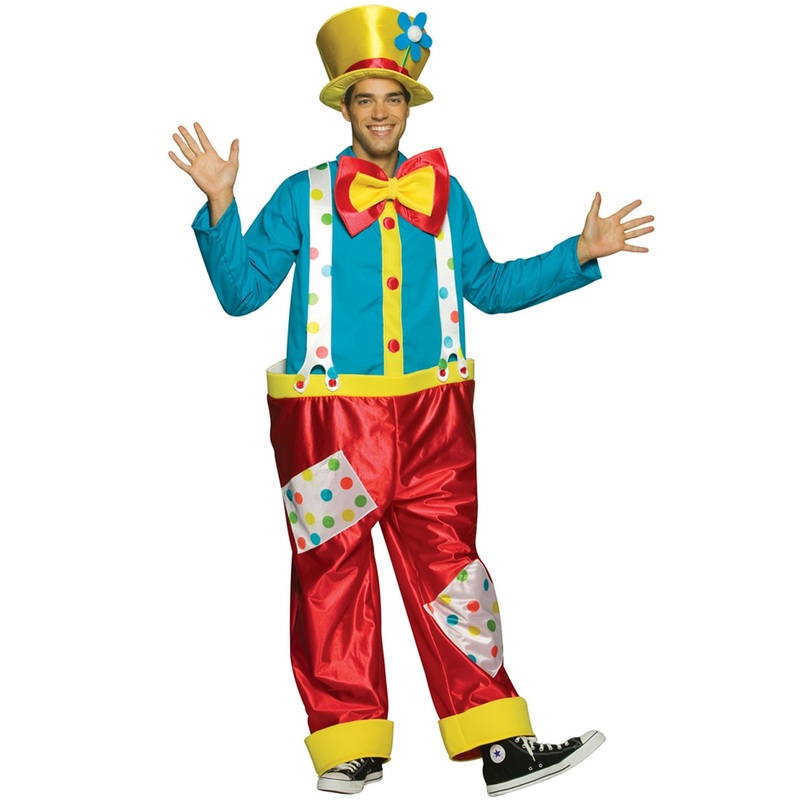 Clown Male Adult Costume One Size