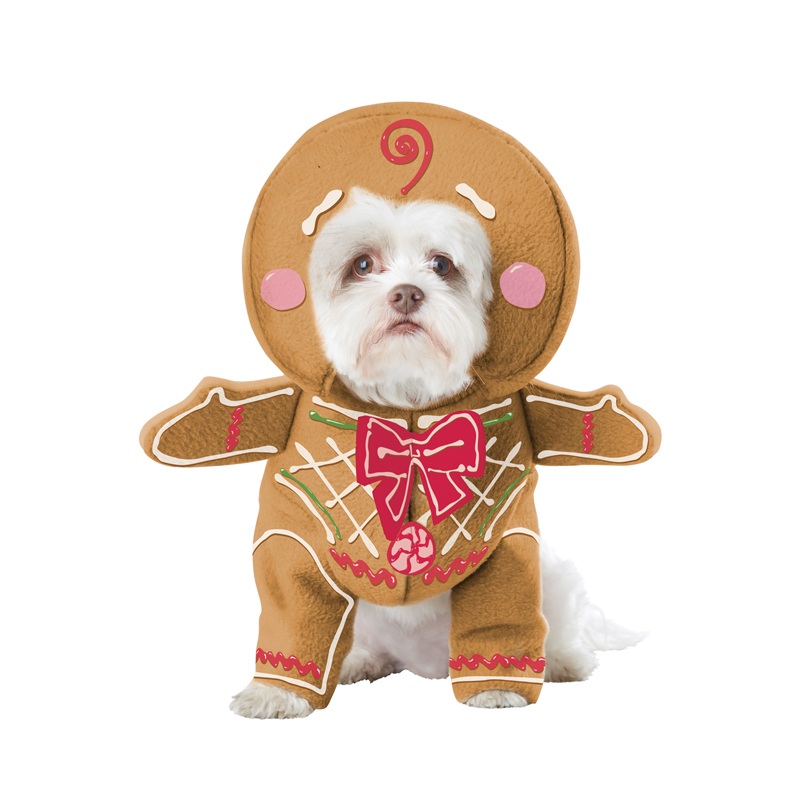 Gingerbread Pup Pet Costume X-Small