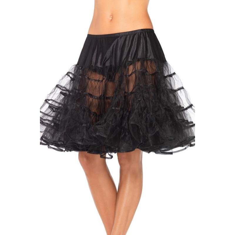 Knee-Length Petticoat Black