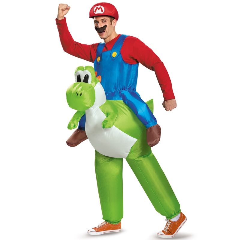 Mario Riding Yoshi Adult Costume Standard