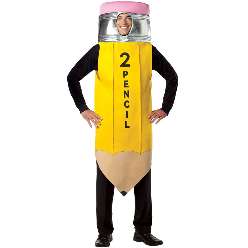 Number 2 Pencil Adult Costume One Size