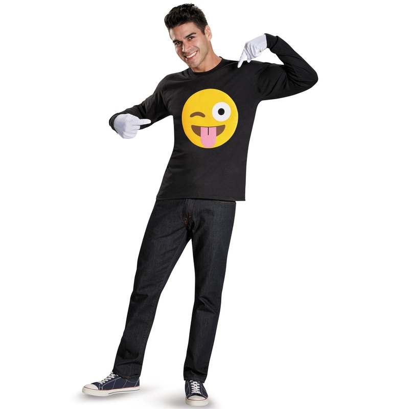 Tongue Emoticon Costume Kit Standard