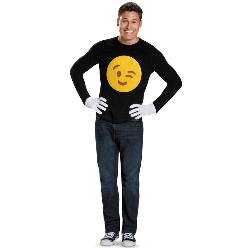 Wink Emoticon Costume Kit Standard