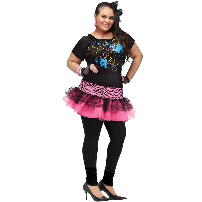 80's Pop Party Plus Size Costume Plus Size