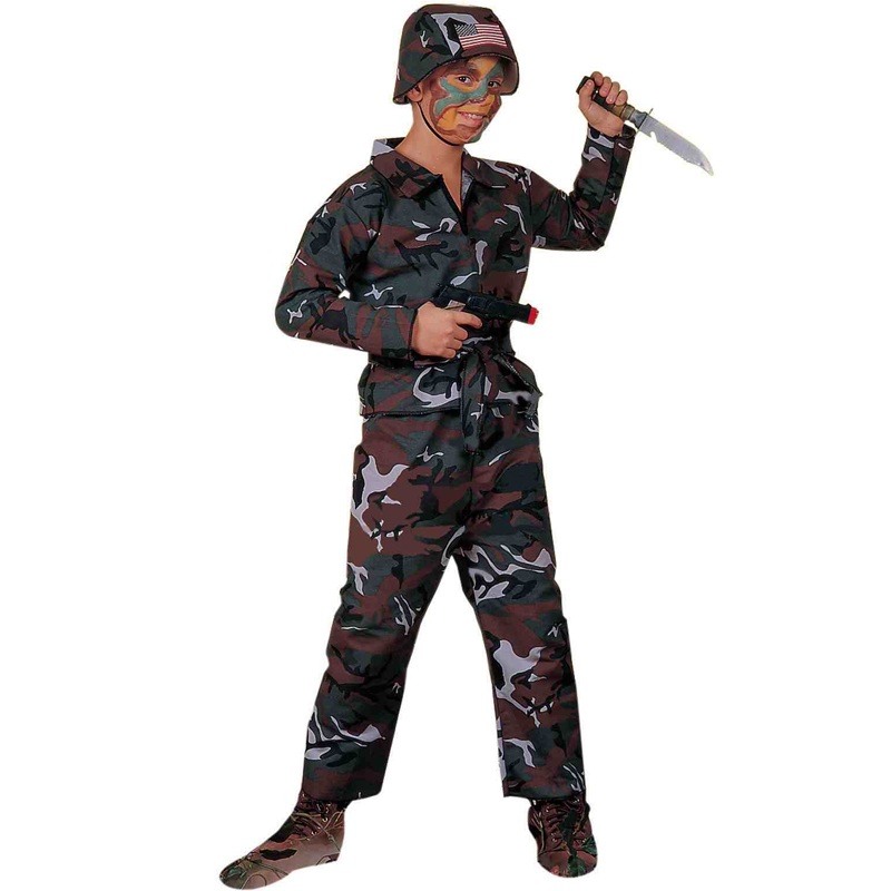 Army Soldier Child Costume Small