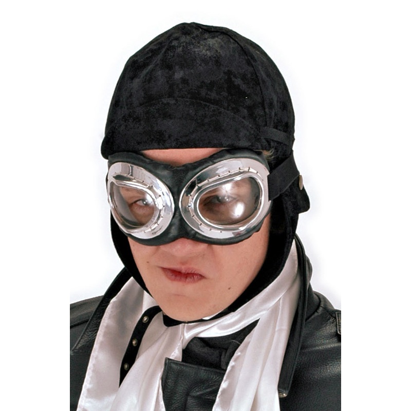 Aviator Bomber Hat Accessory (Black) Standard