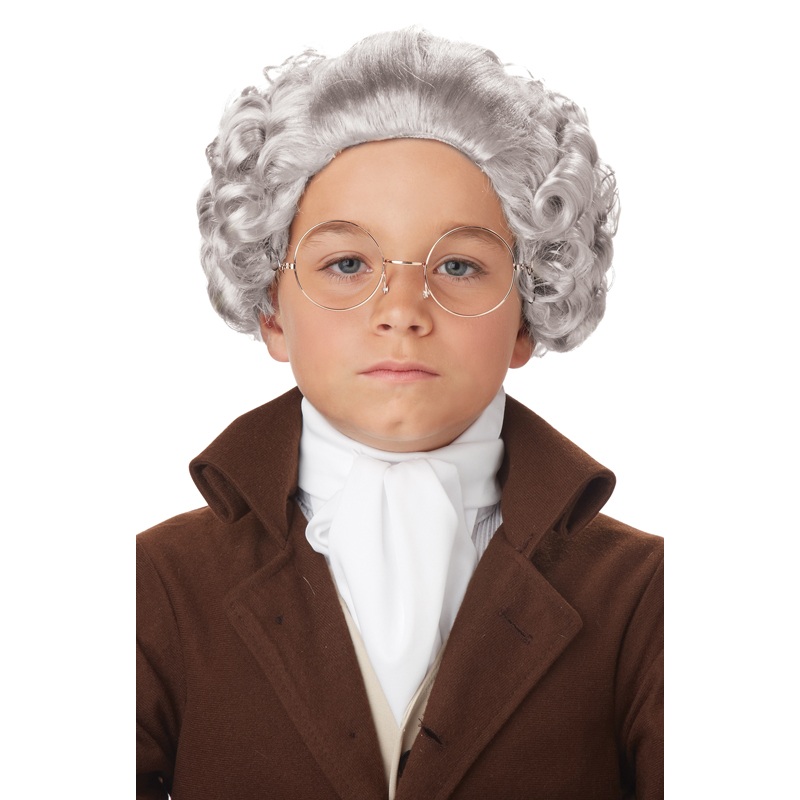 Child Colonial Peruke Wig (Gray) Standard