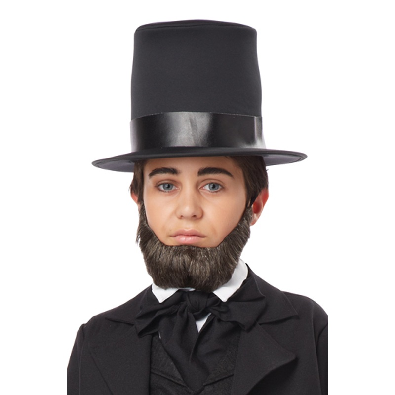 Child Honest Abe Beard (Dark Brown) Standard