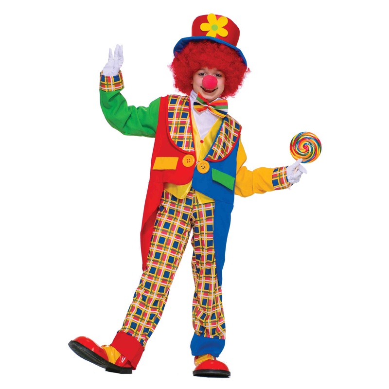 Clown on the Town Child Costume (S) Small