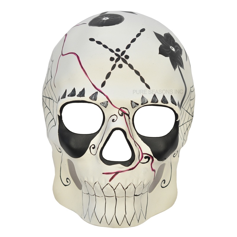 Day of the Dead Masquerade Mask (White) Standard