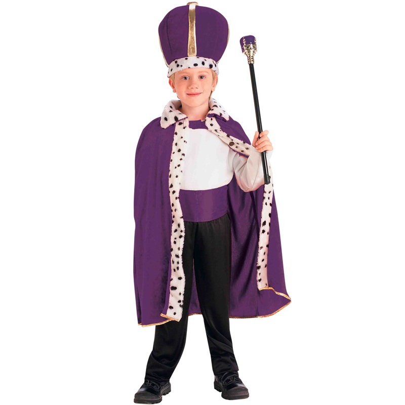 King Robe and Crown Set (Purple) One Size