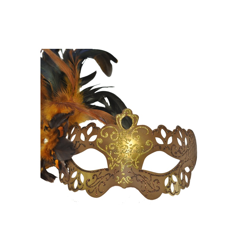 Lady Bella Venetian Mask (Brown) Standard