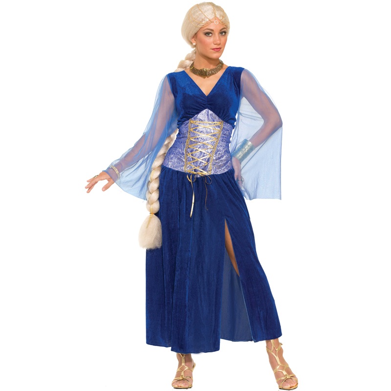 Medieval Sapphire Dress Adult Costume Standard