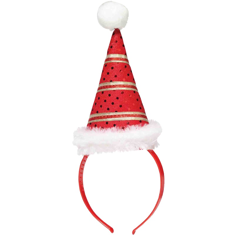 Mini Santa Hat Headband Standard