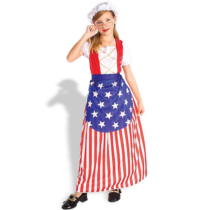 Patriotic Betsy Ross Child Costume Small