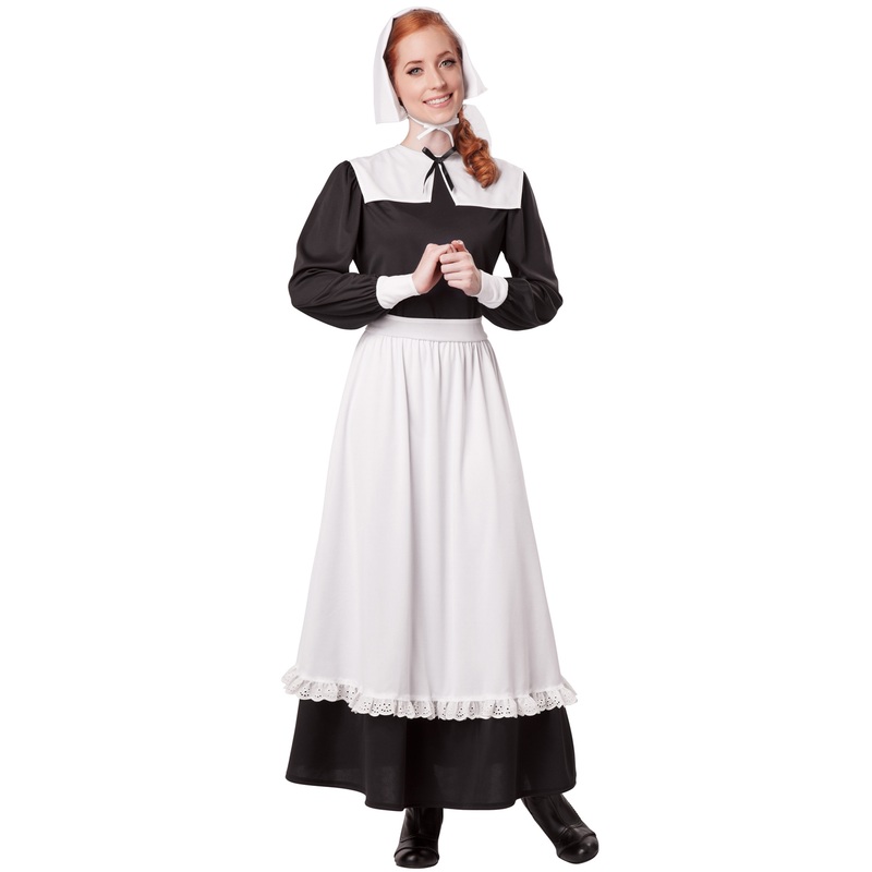 Pilgrim Woman Settler Adult Costume Small