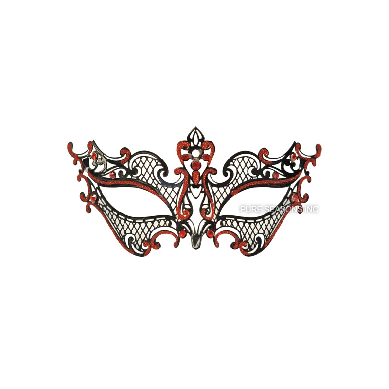 Royal Guard Venetian Mask (Black/Red) Standard