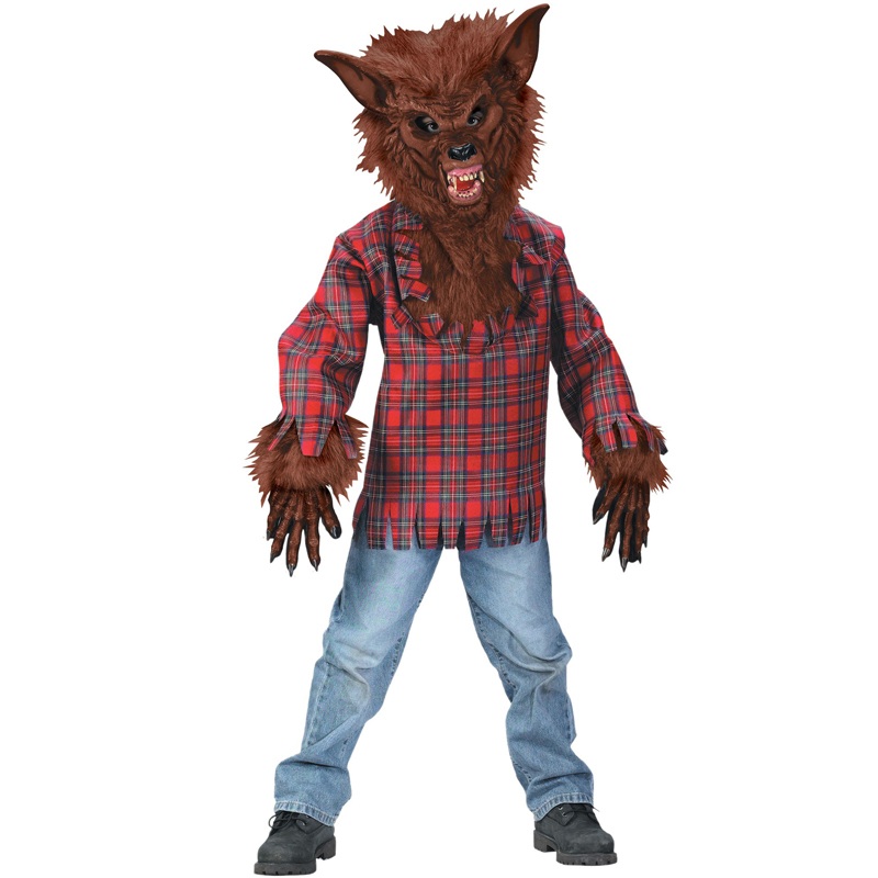 Werewolf Child Costume (Brown) Medium