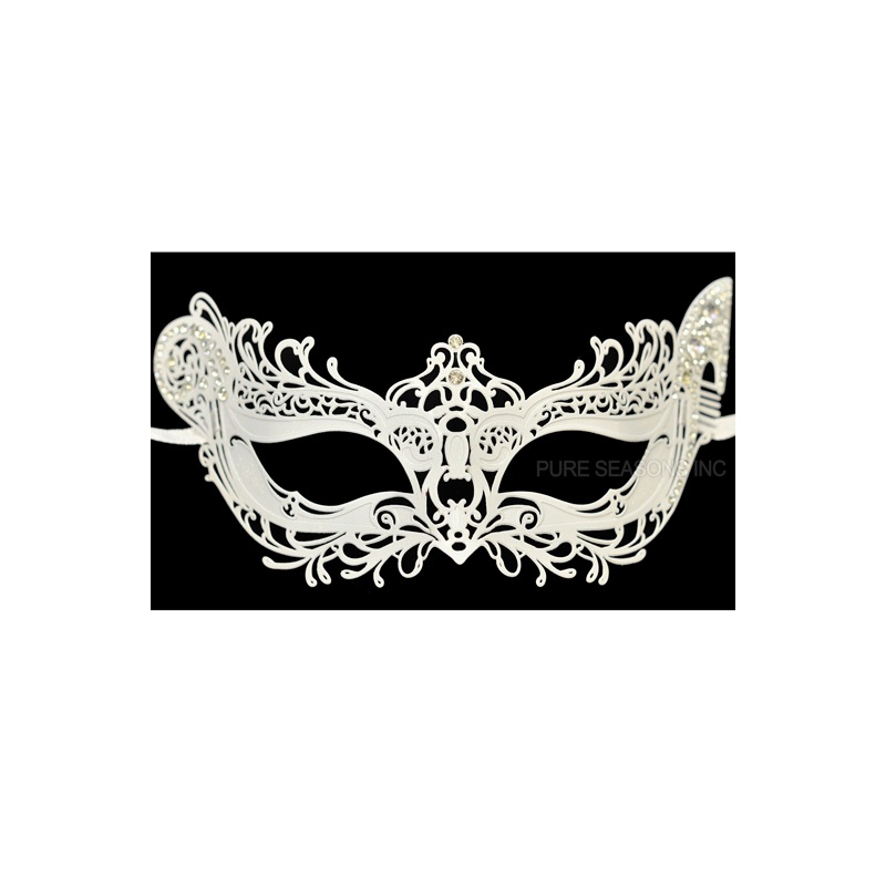 Winged Angel Venetian Mask (White) Standard