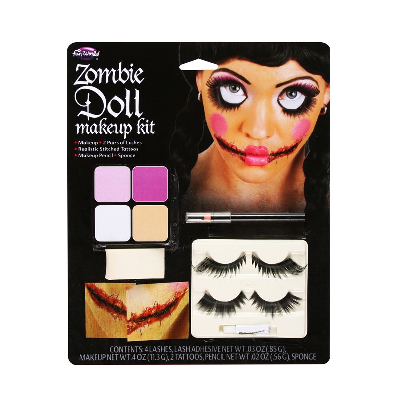 Zombie Doll Face Make-Up Kit Standard