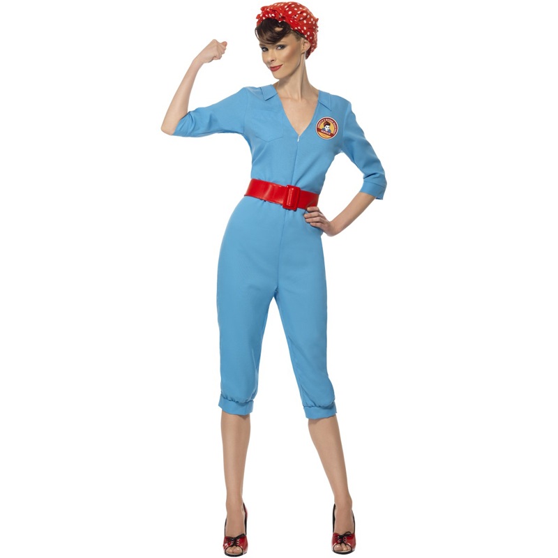 1940s Factory Girl Adult Costume Costume Small