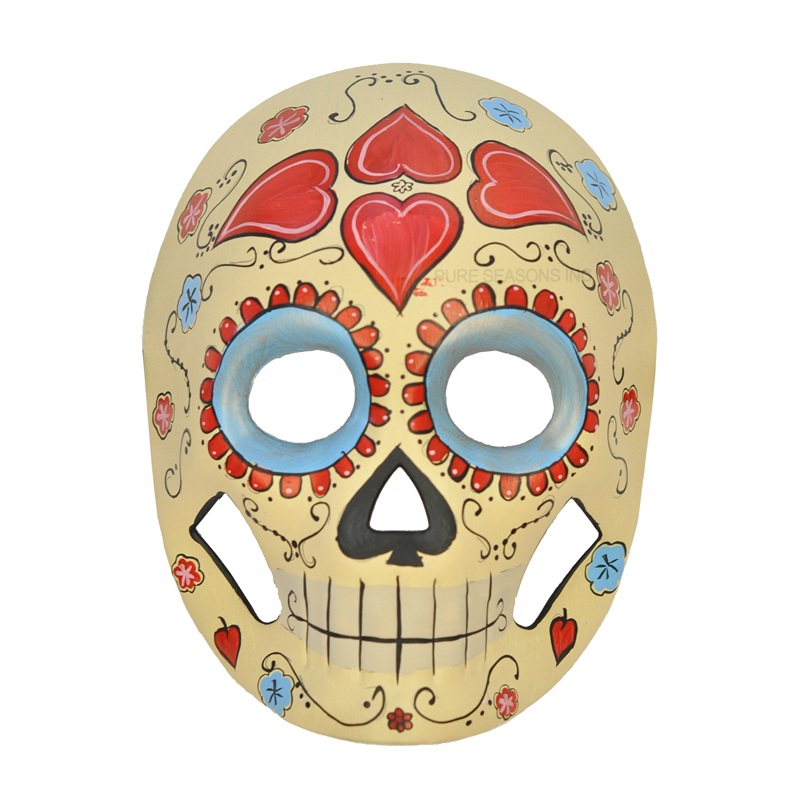 Calavera Masquerade Mask (Ivory) Standard