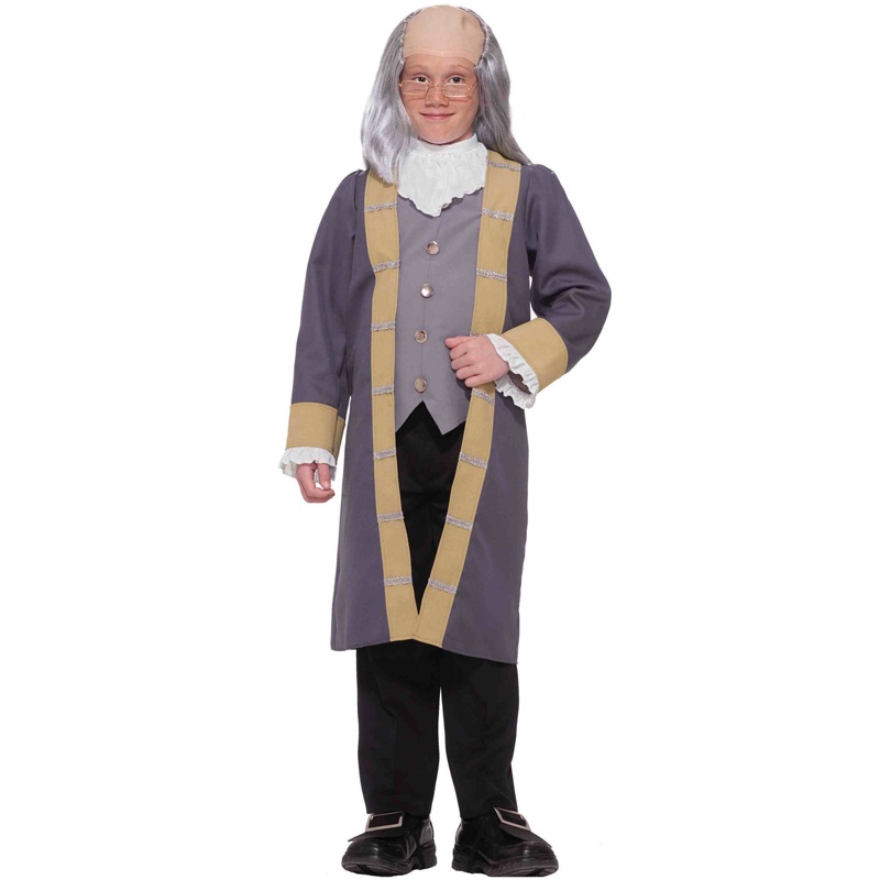 Classic Ben Franklin Child Costume (L) Large