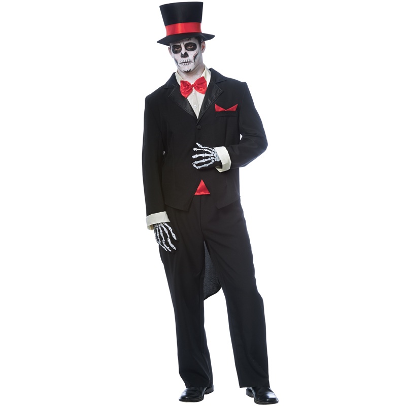 Day Of The Dead Groom Adult Costume Standard