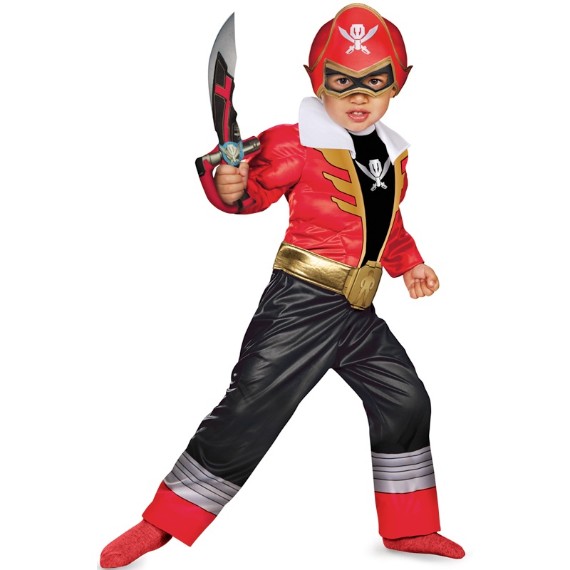 Super Megaforce Red Ranger Muscle Toddler Costume Small (2T)