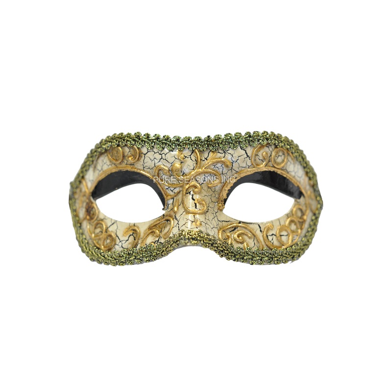 Baroque Dreams Opera Mask (Gold/Black) Standard