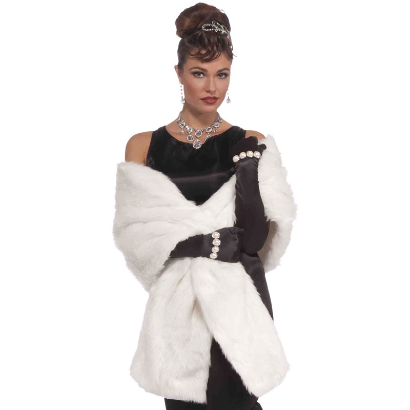 Faux Mink Stole Accessory Standard
