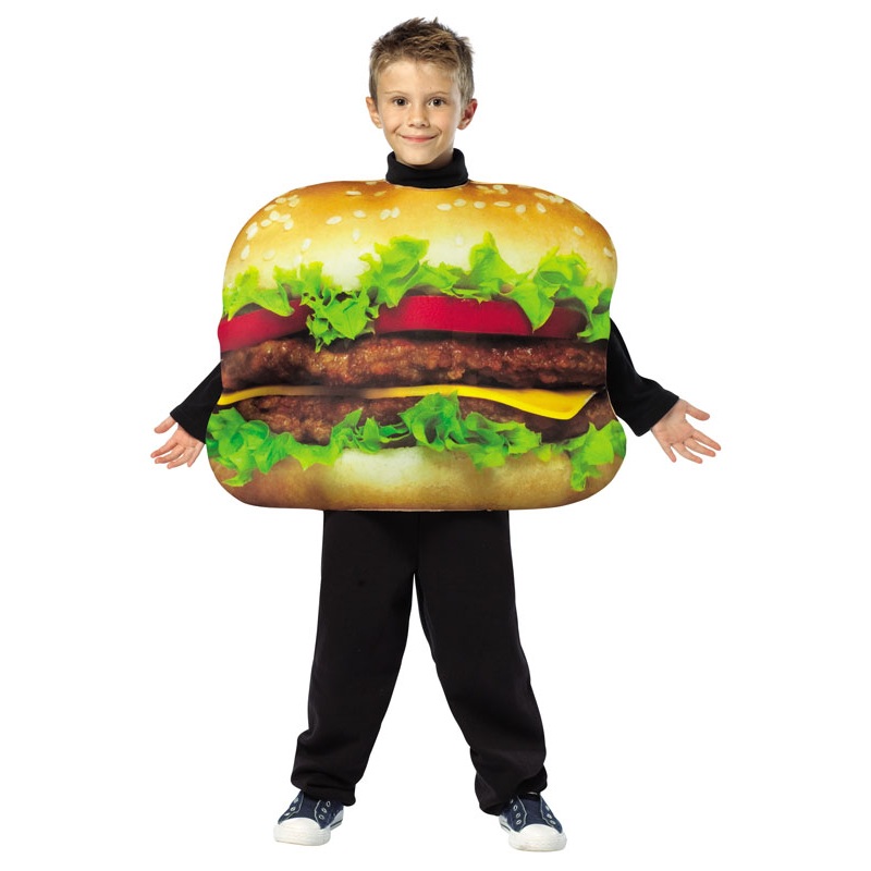 Get Real Cheeseburger Child Costume Child (7-10)