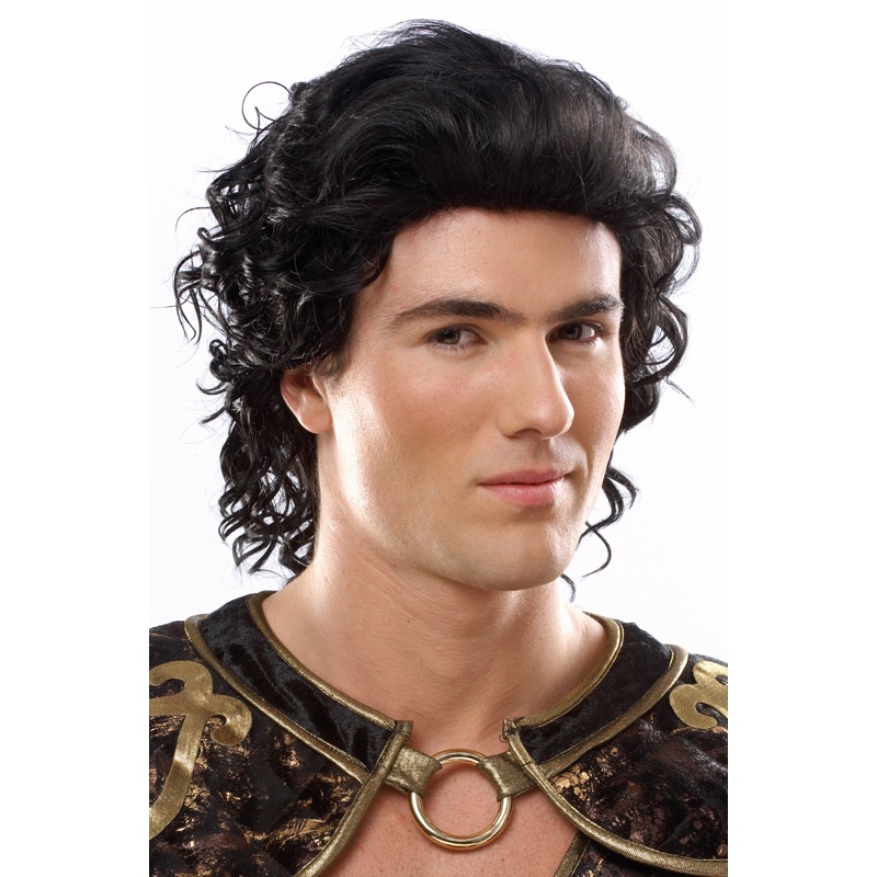 Hunk Costume Wig (Black) Standard