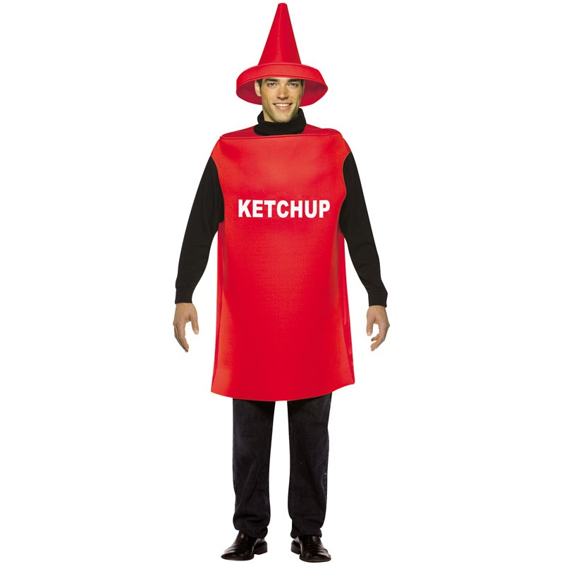Lightweight Ketchup Adult Costume One Size Fits Most