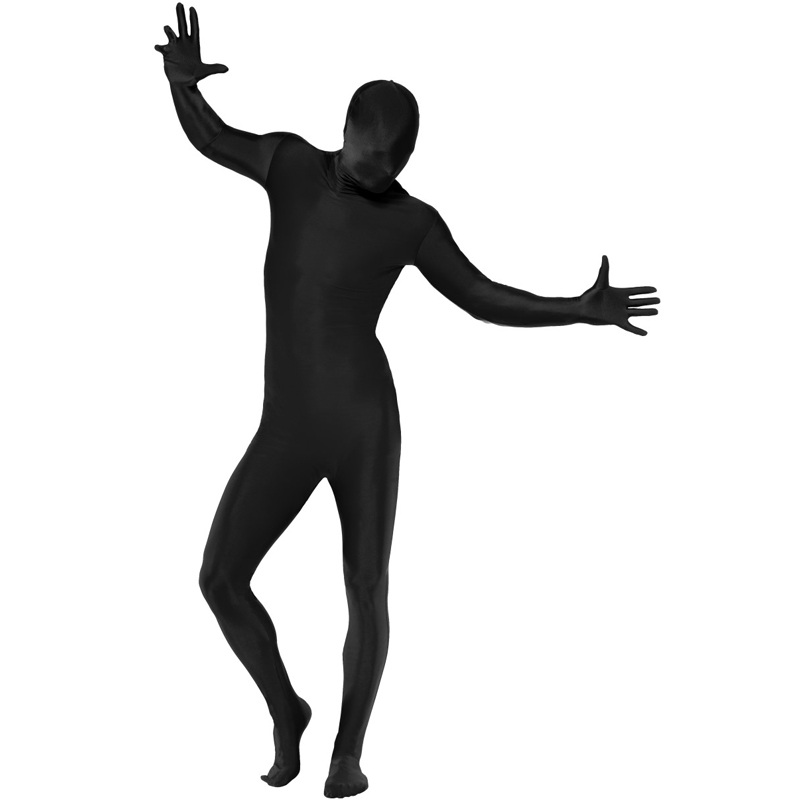 Second Skin Suit Adult Costume (Black) Medium