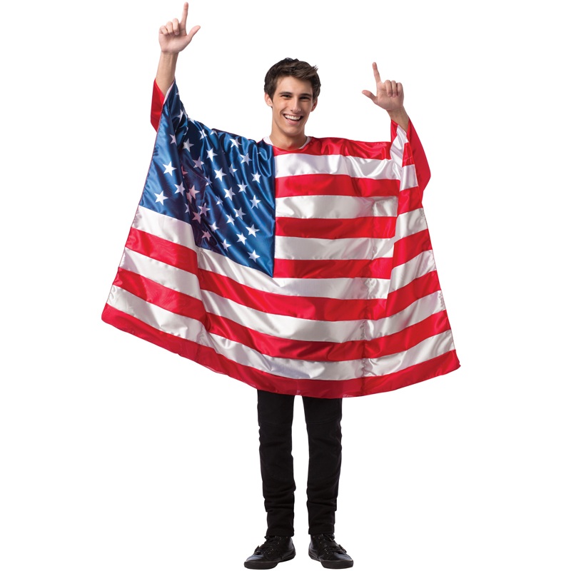 USA Flag Tunic Adult Costume One Size Fits Most