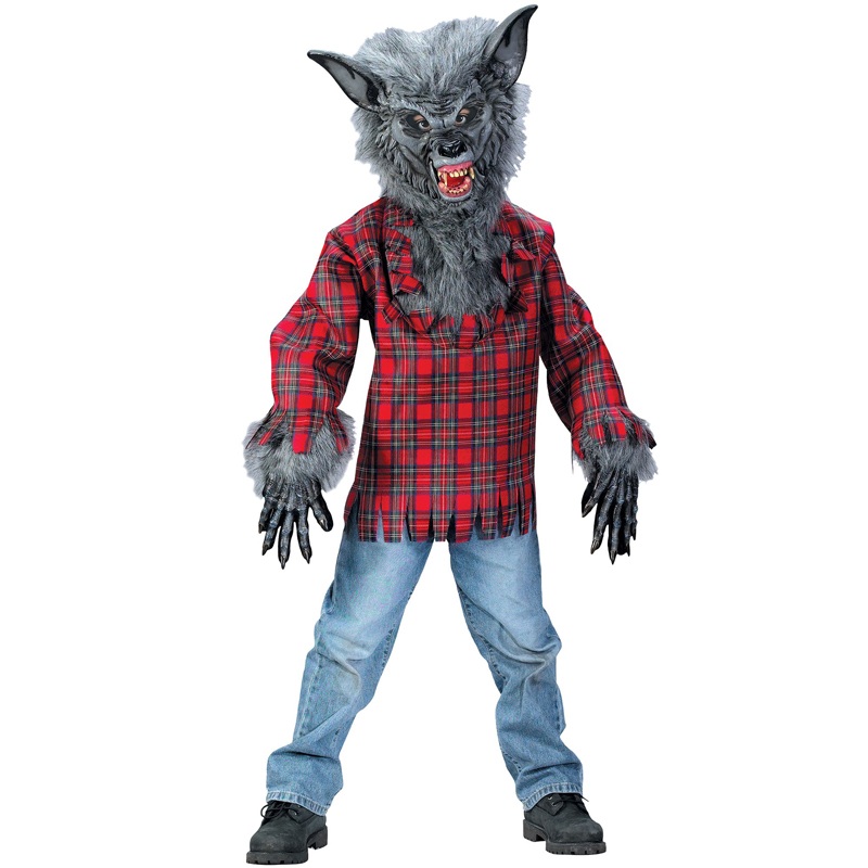Werewolf Child Costume (Grey) Medium