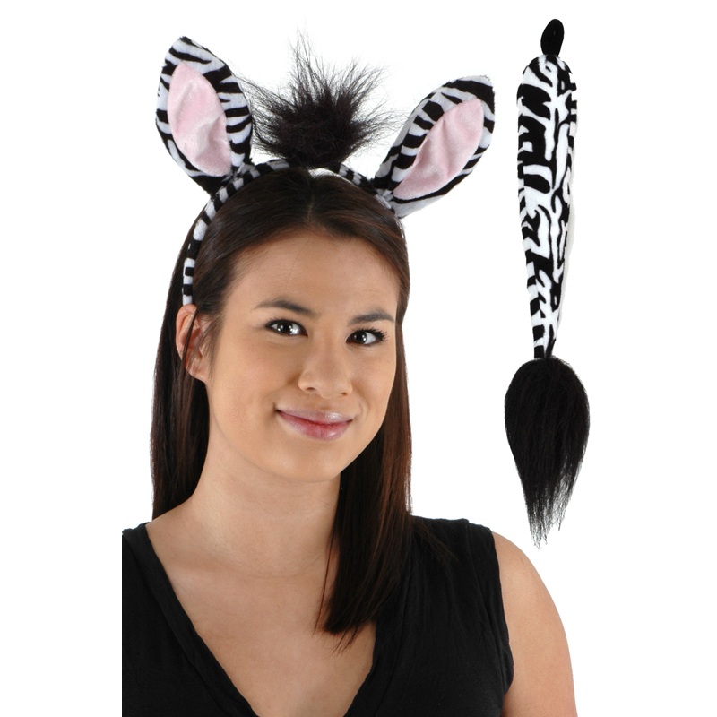 Zebra Ears and Tail Accessory Kit Standard