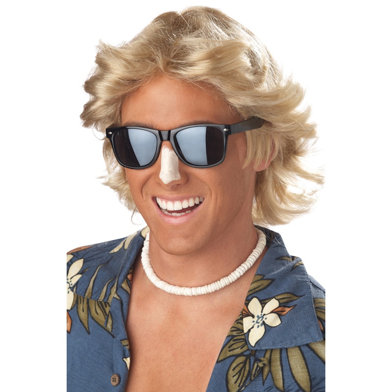 70's Feathered Hair Costume Wig (Blonde) Standard