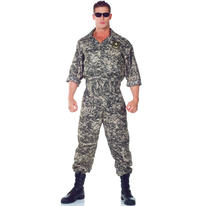 Army Jumpsuit Plus Size Costume 2X-Large