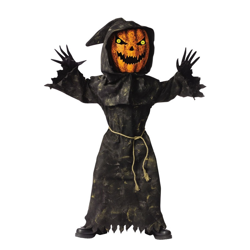 Bobble Head Pumpkin Child Costume Medium