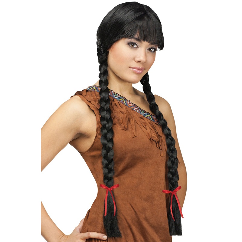 Classic Long Braids Costume Wig Blonde