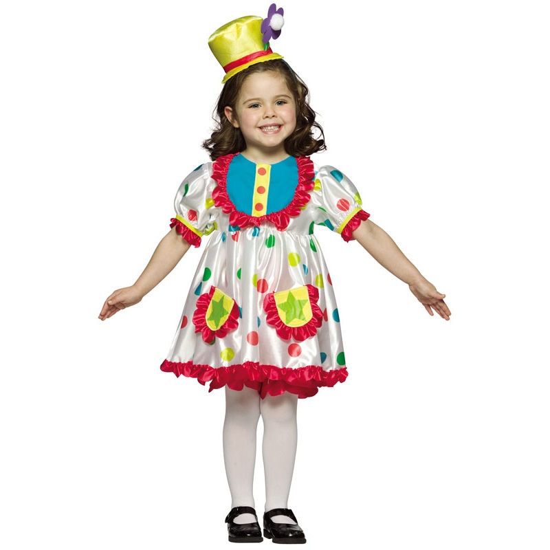 Clown Girl Child Costume Child (4-6X)