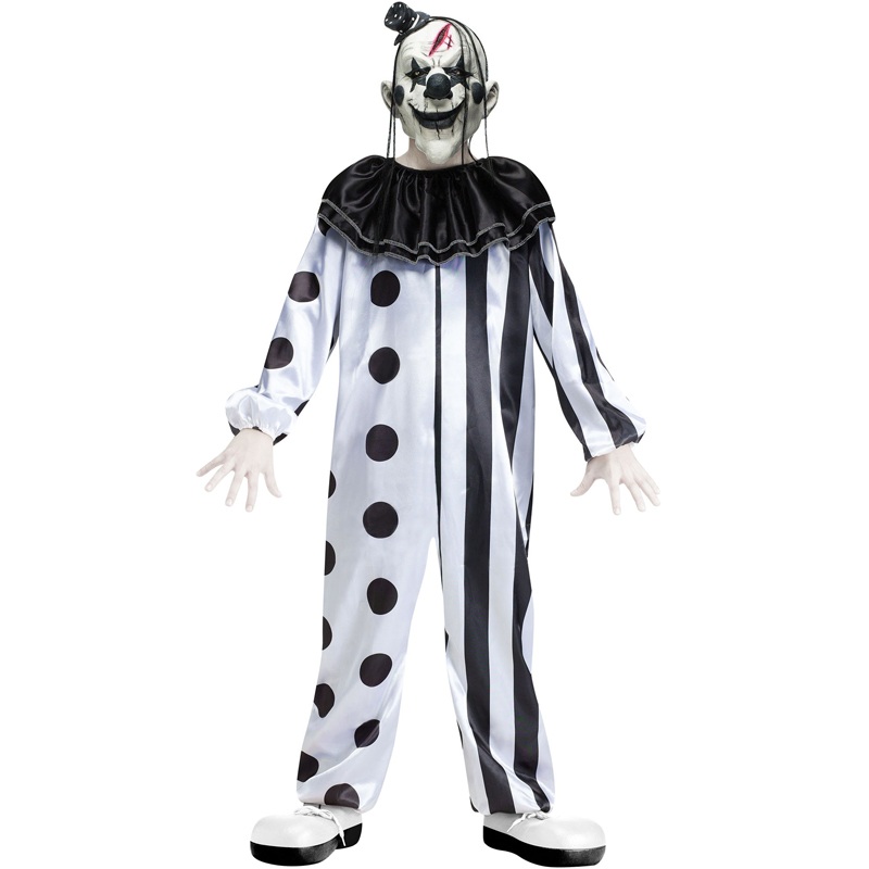 Crazy Killer Clown Child Costume Medium