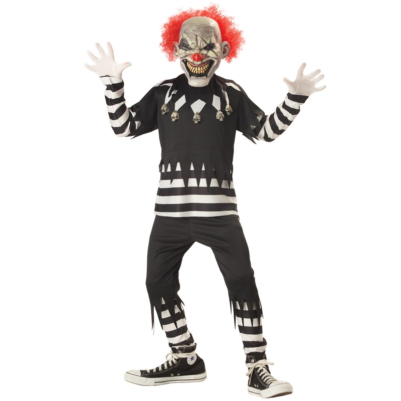 Creepy Clown Child Costume Medium