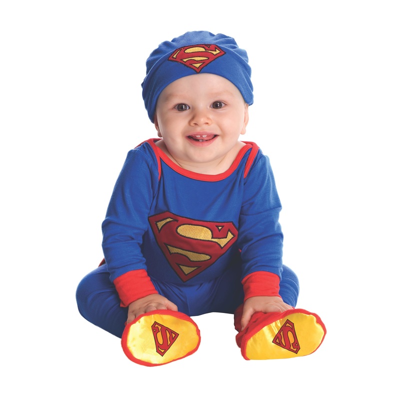 DC Super Friends Superman Onesie Infant Costume 0-6 Months