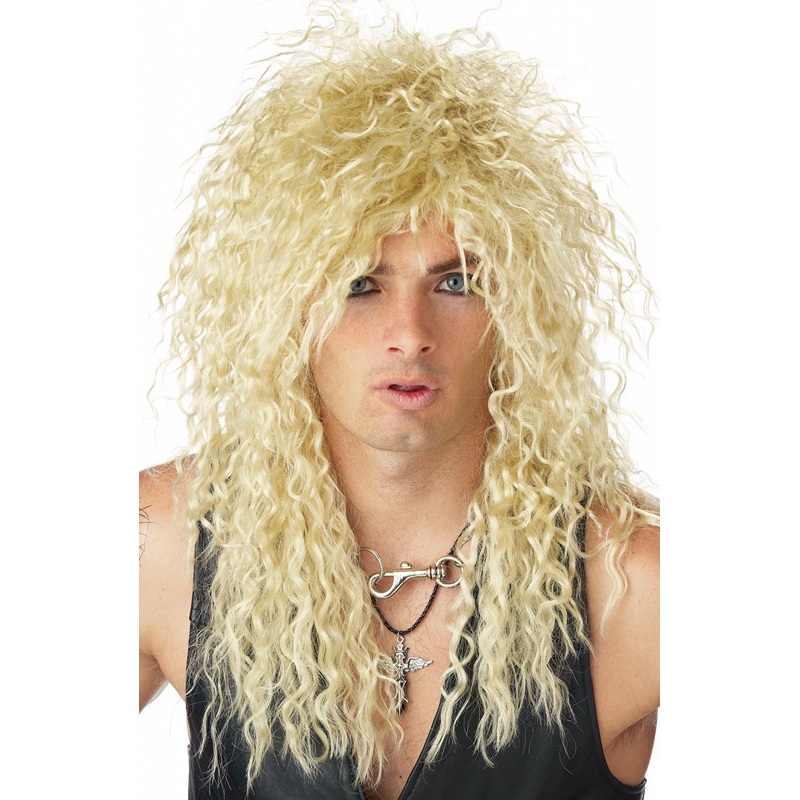 Headbanger Costume Wig (Blonde) Standard